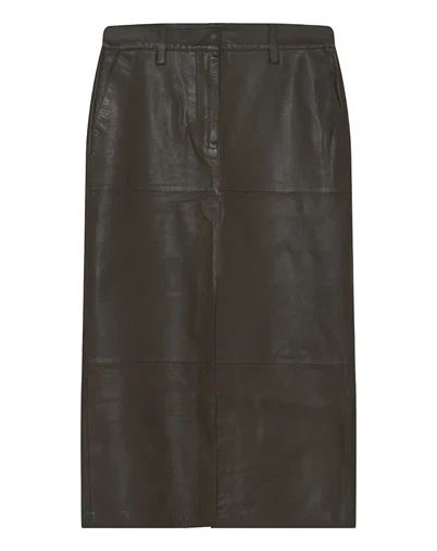 Day Birger et Mikkelsen - Anna Leather Contemporary Nederdel - Wren
